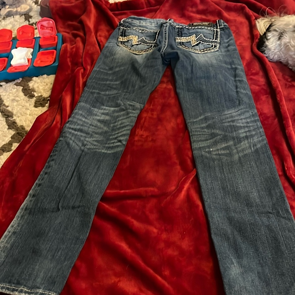 Miss Me Distressed skinny jeans sz 28